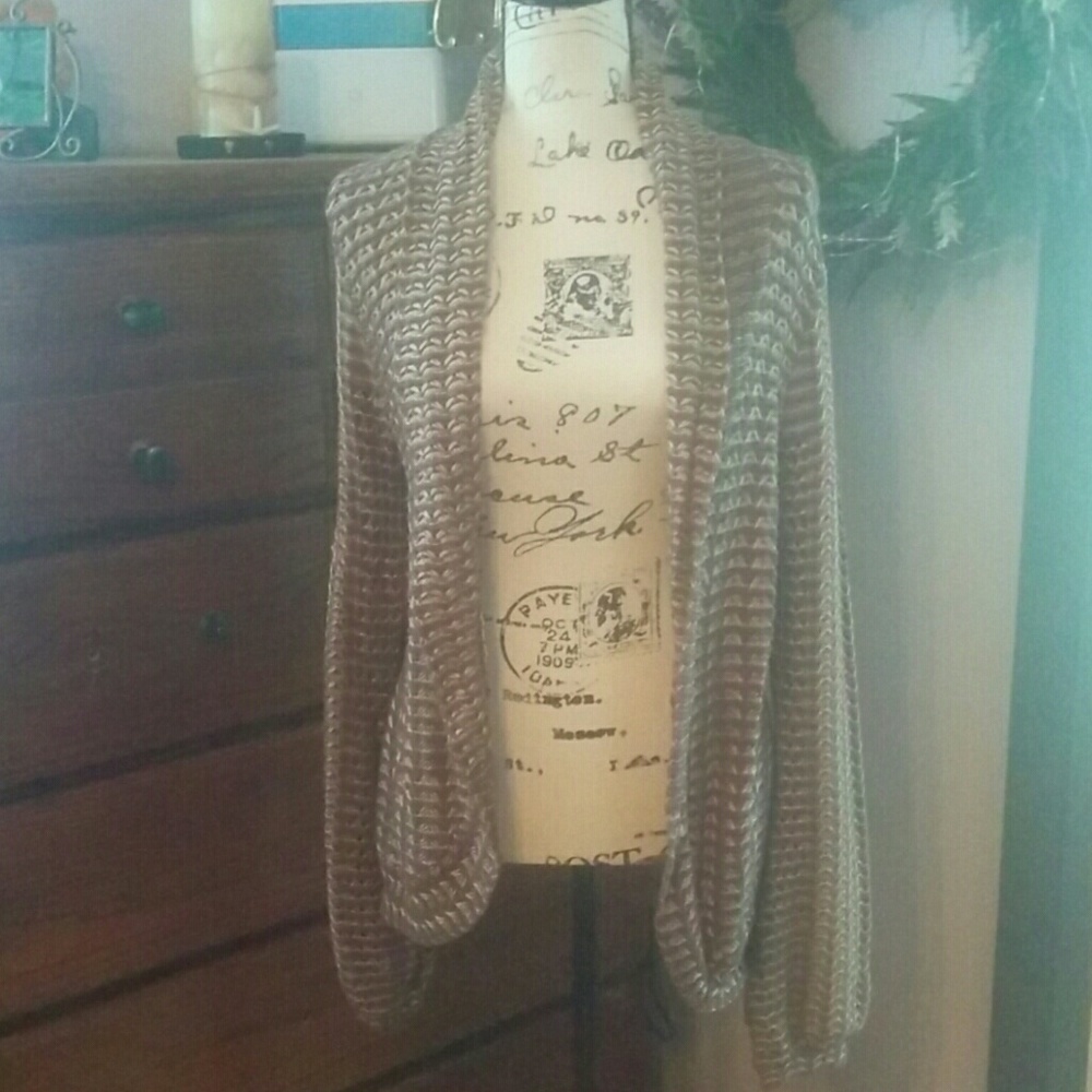 Shawl collar knit cardigan